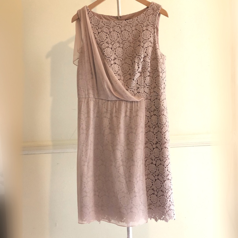 Ann Taylor Dusty/Antique Rose Lace Dress